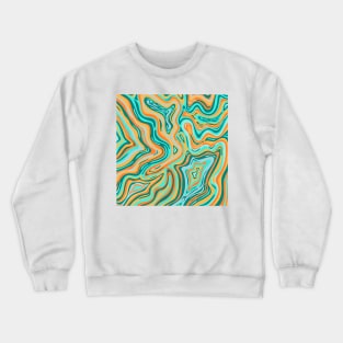 Aero Blue and Atomic Tangerine Inkscape Crewneck Sweatshirt